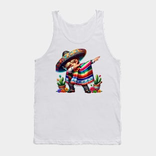 Mexican Boy Dabbing Poncho Cinco de Mayo Boy Tank Top